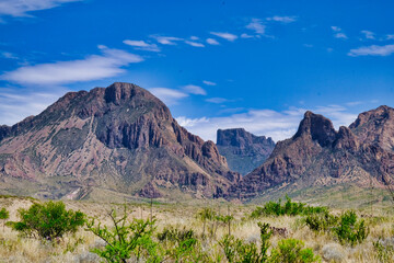 At Big Bend National Park showing the backside of The Window