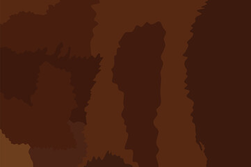 Bison skin pattern vector illustration. Fashion animal print. American animal texture. Buffalo fur background flag. Northern America bison texture brown background.
