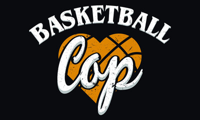 Basketball vector design for t shirt, poster design, mug print etc. eps-10.