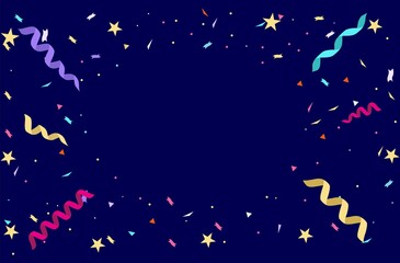 Festive confetti background vector illustration