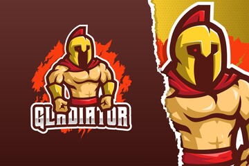 The Gladiator Mascot Logo Template
