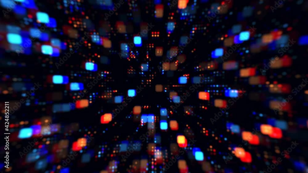 Poster information glow abstract tech geometric motion background. seamless looping. video animation ultra 