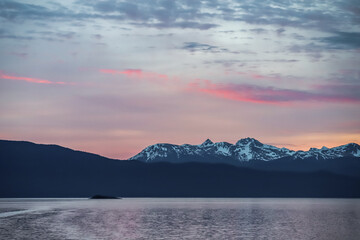 Mountain and Pastel Sky