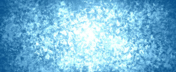 Fototapeta na wymiar blue light simple textured speckled abstract goof background with blue edges and light center