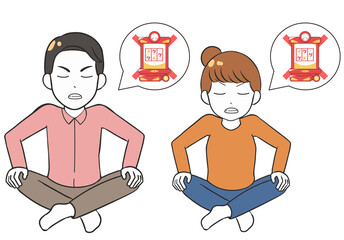 あぐらをかく　イライラ　ギャンブル依存症　男女