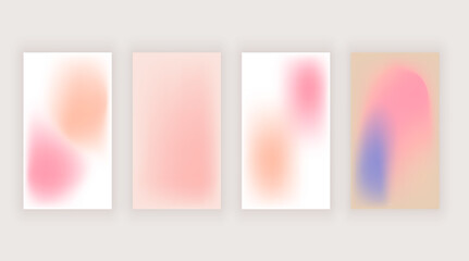 Pastel gradient backgrounds for story social media 
