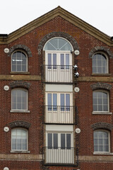 Fototapeta na wymiar Architectural shots of buildings in Ocean Village, Southampton
