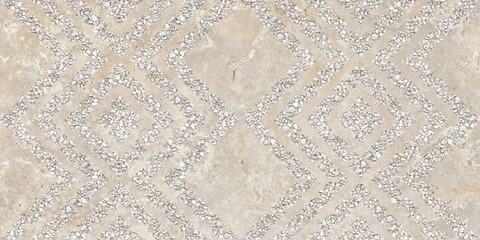 seamless patterned background on cream stone background