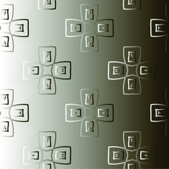  Pattern with a black-and-white gradient . Abstract metallic background 