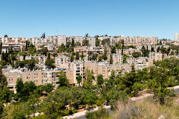 Fototapeta na wymiar Residential Neighborhood in Jerusalem - Midddle East