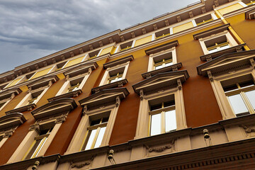 Fototapeta na wymiar facade of a building in Sarajevo