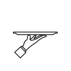 Waiter icon design in flat style. Vector illustration.