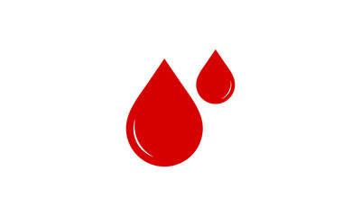 Obraz premium Blood drops icon, vector illustration