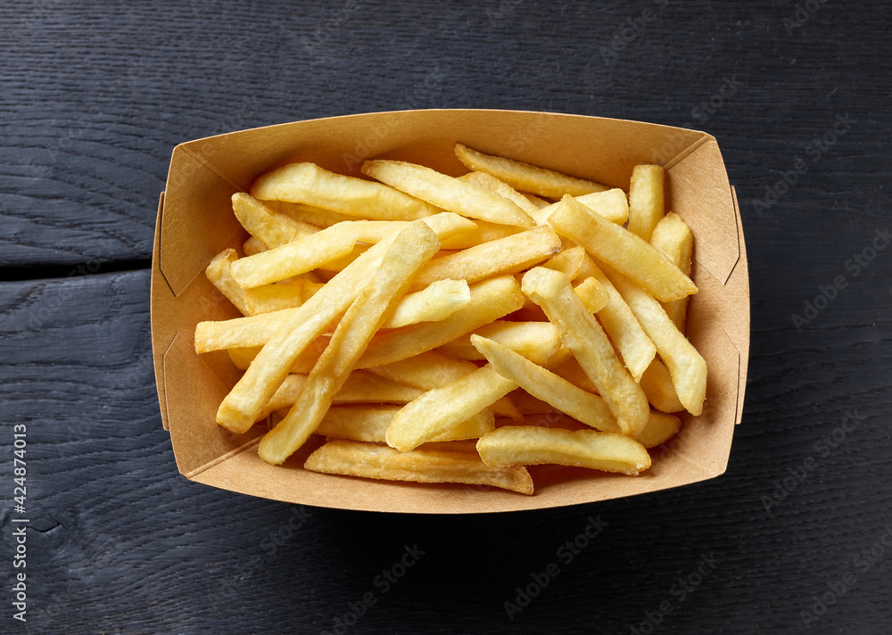 Canvas Prints french fries in cardboard container