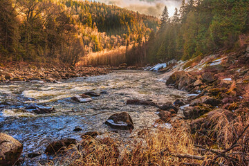 Mestachibo trail near Saint-Ferréol-les-Neiges