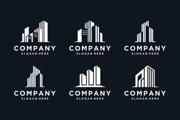 Collection of building logo designs