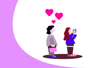 person holding a heart and mobile 