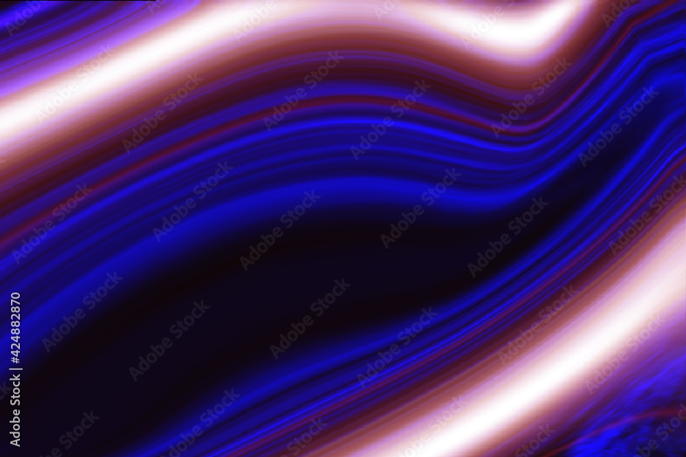 Poster Dark blue liquid texture. Abstract background vector