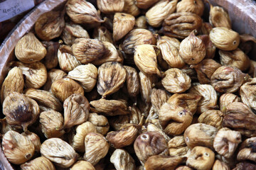 Dried figs in the delicatessen.