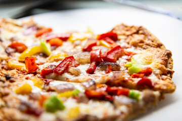 Delicious veggie pizza