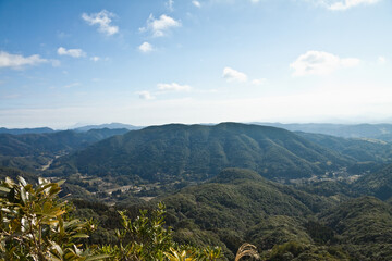 冠岳山頂から見る大平山
