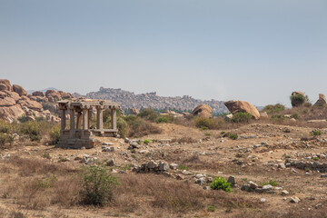 Ancient architecture of Hampi, Karnataka state, India