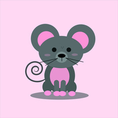 cute mouse cartoon / Lindo ratón