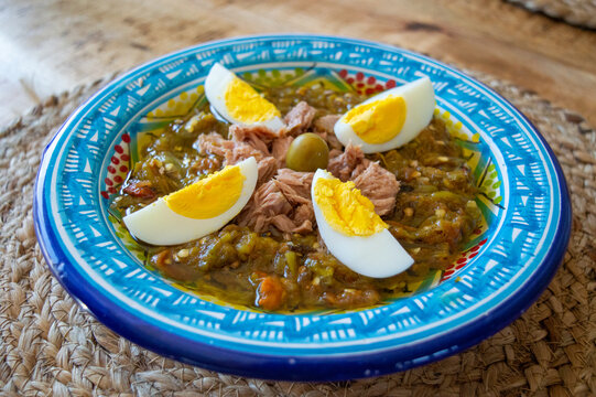 Recette Tunisienne, Salade Grill&eacute;e Ou Slata M&eacute;chouia
