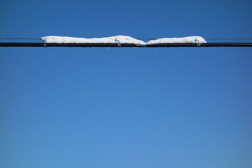 雪の北海道のグラフィック素材