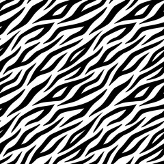 虎柄のシームレスパターン背景素材