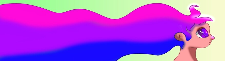 Menina bandeira bissexual