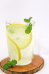 cocktail with lime
