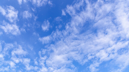 Blue sky background with clouds