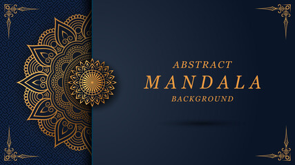 Luxury mandala with arabesque pattern style background. Decorative mandala pattern design for card, cover, print, poster, banner, brochure, invitation