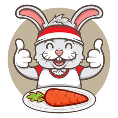 cute mouse eating yummy ramen noodle illustration