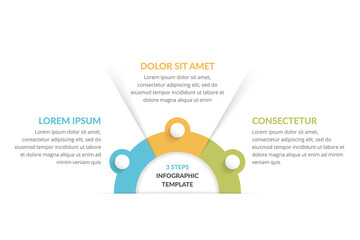 Infographic Template with 3 Steps