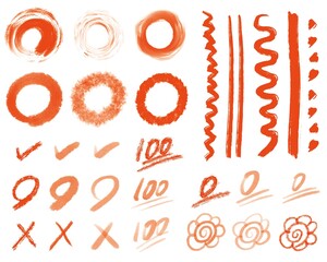 赤　添削サイン