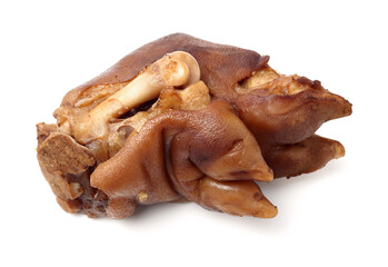 Sauce trotters on white background 