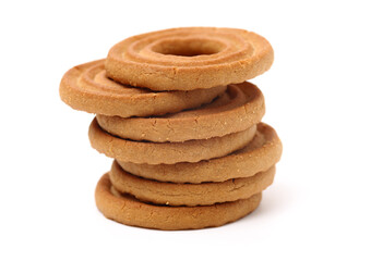 Cookies on a white background