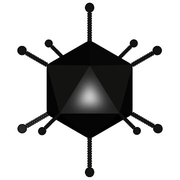 Black Animated Adenovirus