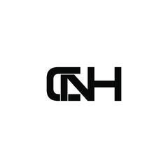 cnh letter original monogram logo design