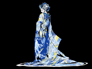 Japanese Kimono_fishfly_blue2