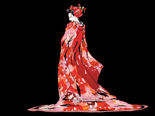 Japanese Kimono_peony&ball_red2