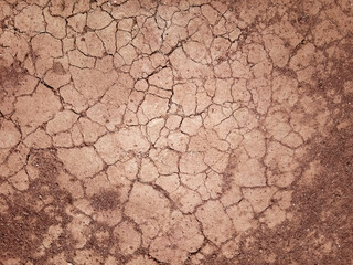 The ground has cracks in the top view for the background