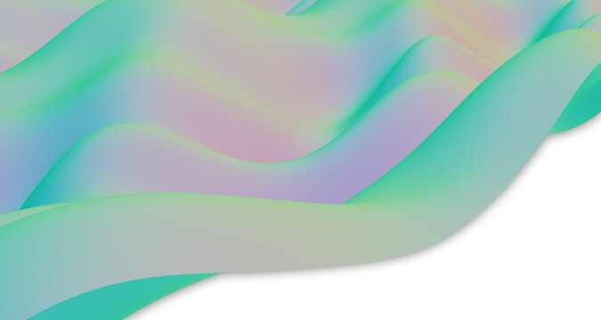 Abstract color wave contrast color color streak gradient color 3d illustration