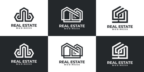 abstract logo, real estate logo inspiration