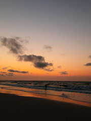 Morondava Beach at sunset (Morondava, Madagascar )