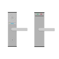 Smart card door key lock system in hotel