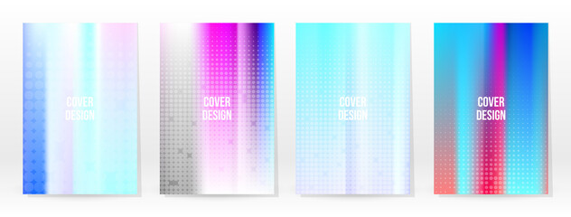 Holographic Poster Set Iridescent Technology Cover