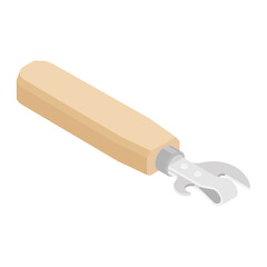 Can opener isolated on white background
